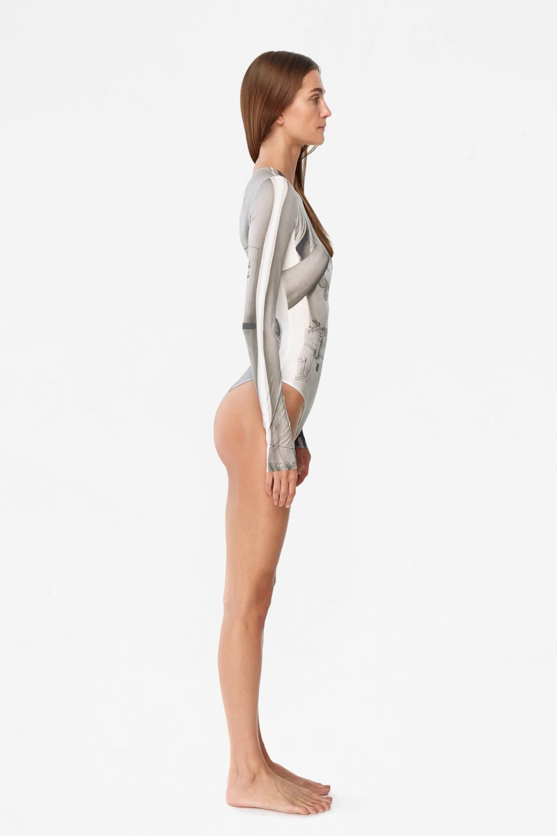 TTSWTRS Bodysuit Collage - White