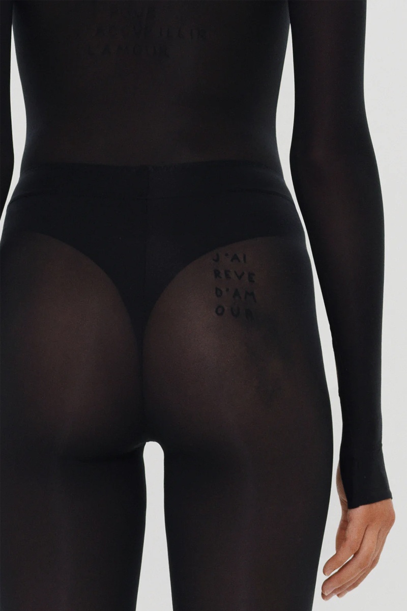 TTSWTRS Transparent Leggings - Black